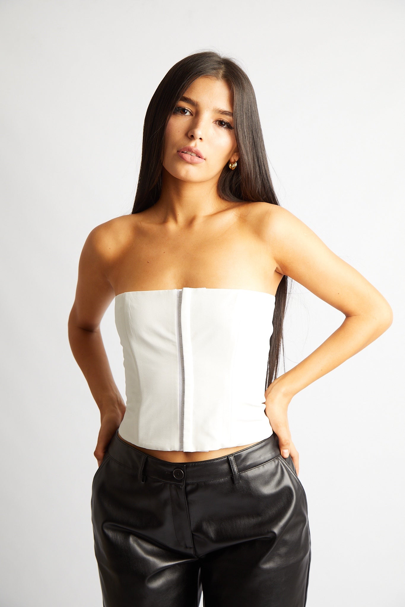 Hook And Eye Bandeau Corset